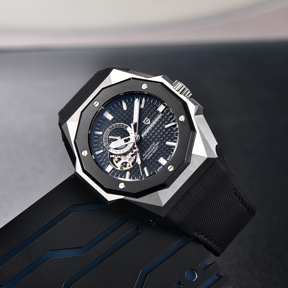 large Годинник чоловічий Pagani Design PD-YS010 Silver-Black-Black 1
