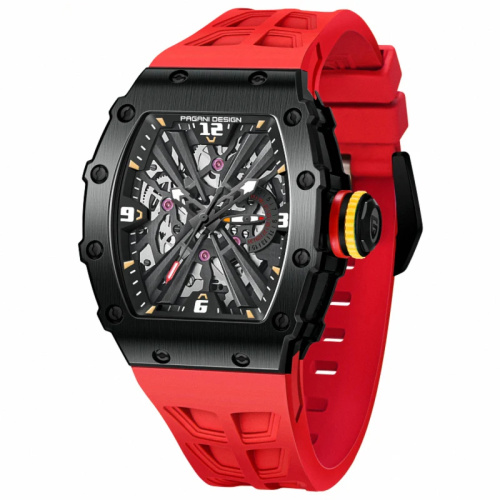 Часы мужские Pagani Design PD-1738 Black-Red
