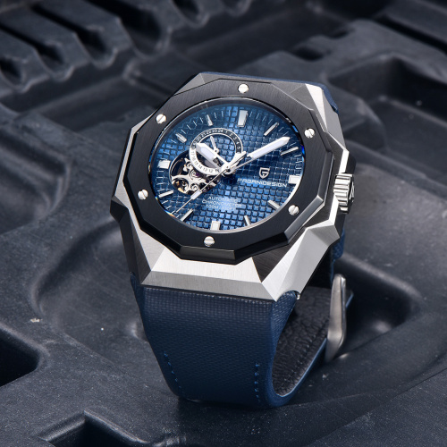 Часы мужские Pagani Design PD-YS010 Silver-Blue-1