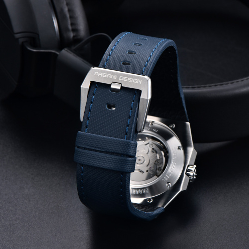 Часы мужские Pagani Design PD-YS010 Silver-Blue-4