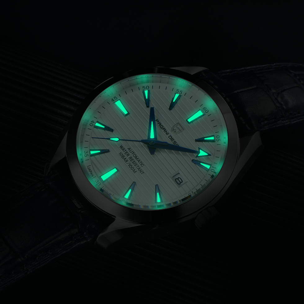 large Часы мужские Pagani Design PD-1688 Silver-Green 5