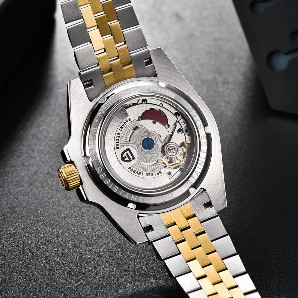 large Часы мужские Pagani Design PD-1662 Silver-Gold 2