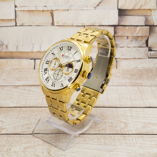 Часы мужские Curren 8427 Gold-White-1