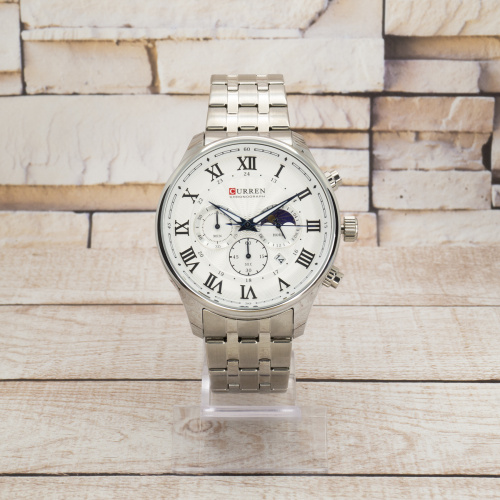 Часы мужские Curren 8427 Silver-White-0