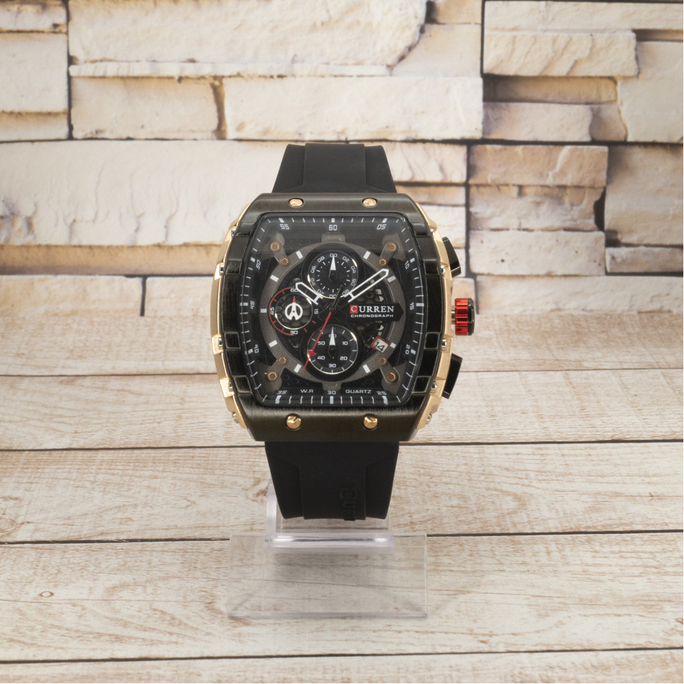 Живые фото часов Curren 8442 Gold-Black 0