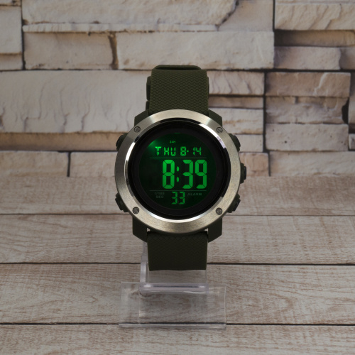 Часы мужские Skmei 1416 Silver-Black-Military-7