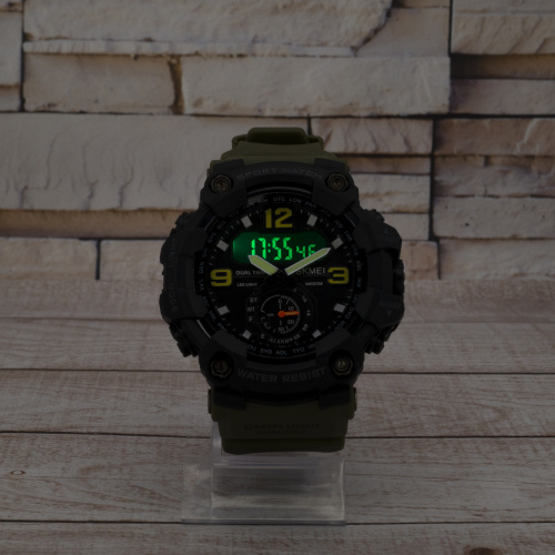 Часы мужские Skmei 1637 Black-Military Wristband-5