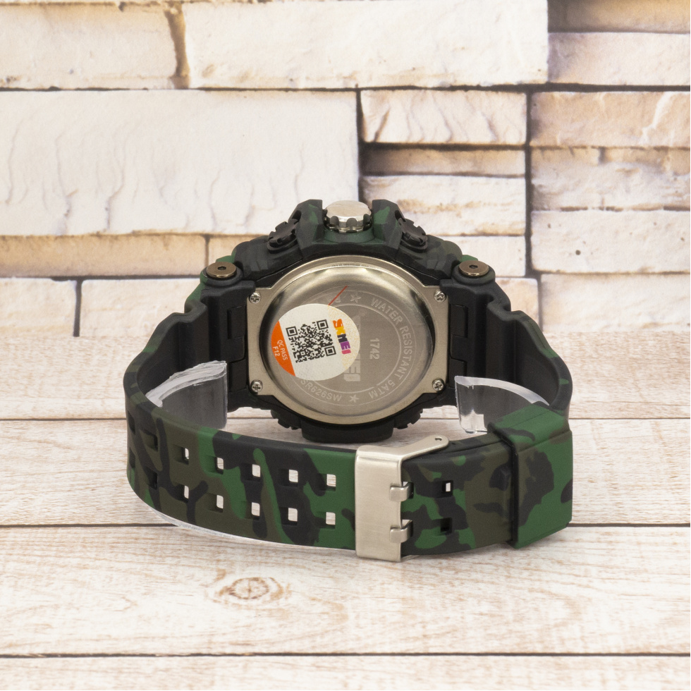 Живые фото часов Skmei 1742 Green Military 3
