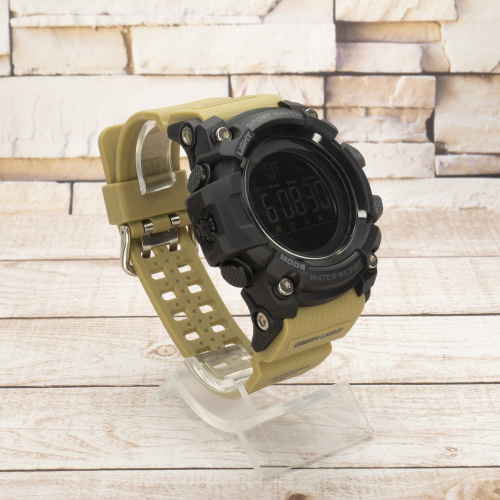 Часы мужские Skmei 1384 Black-Khaki Wrisband-2