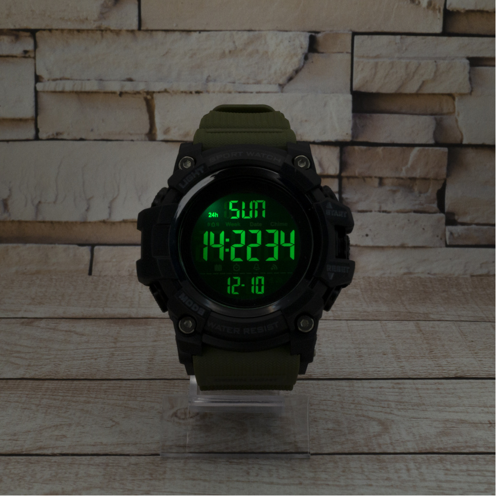 Живые фото часов Skmei 1384 Black-Military Wrisband 4