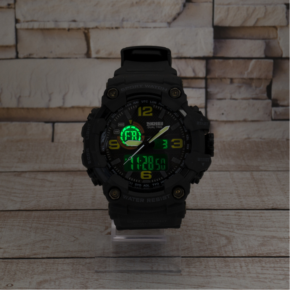 Живые фото часов Skmei 1520BK All Black 4