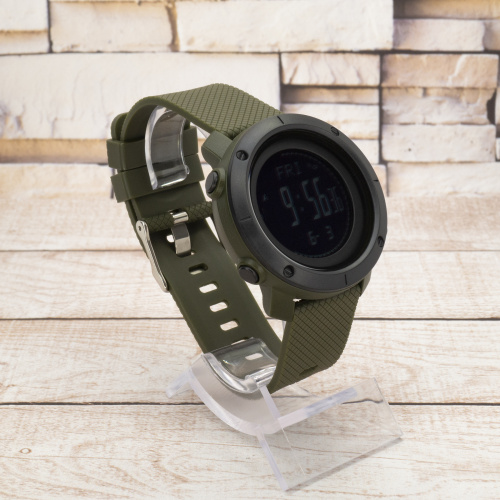 Годинник чоловічий Skmei 1427AG Army Green + Compass-2