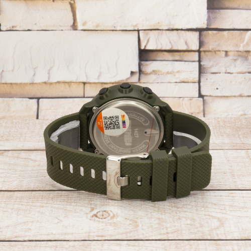Годинник чоловічий Skmei 1427AG Army Green + Compass-3
