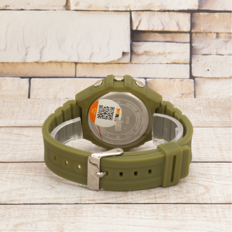 Живые фото часов Skmei 1715AG army green 3