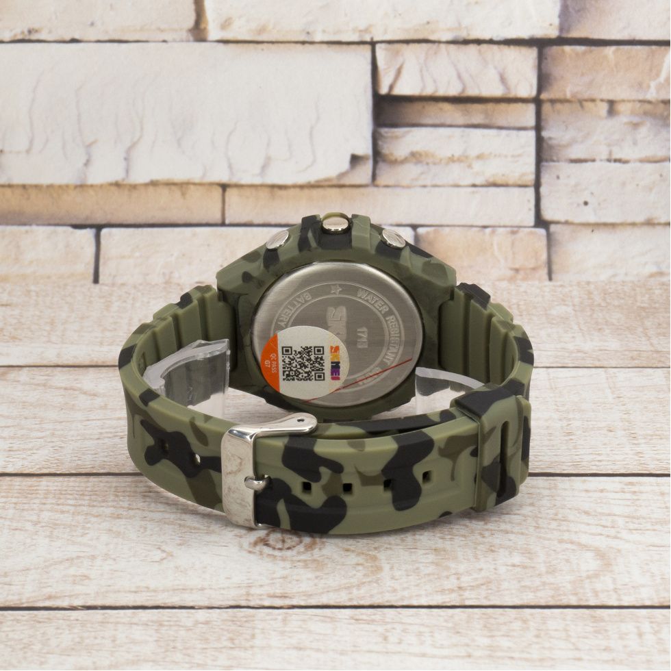 Живі фото годинника Skmei 1715CMGN camo green 3