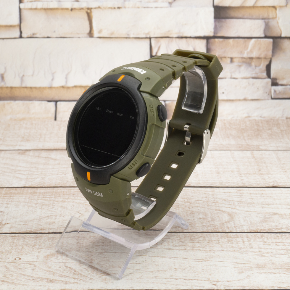 Живые фото часов Skmei 1301AG army green Smart Watch 1