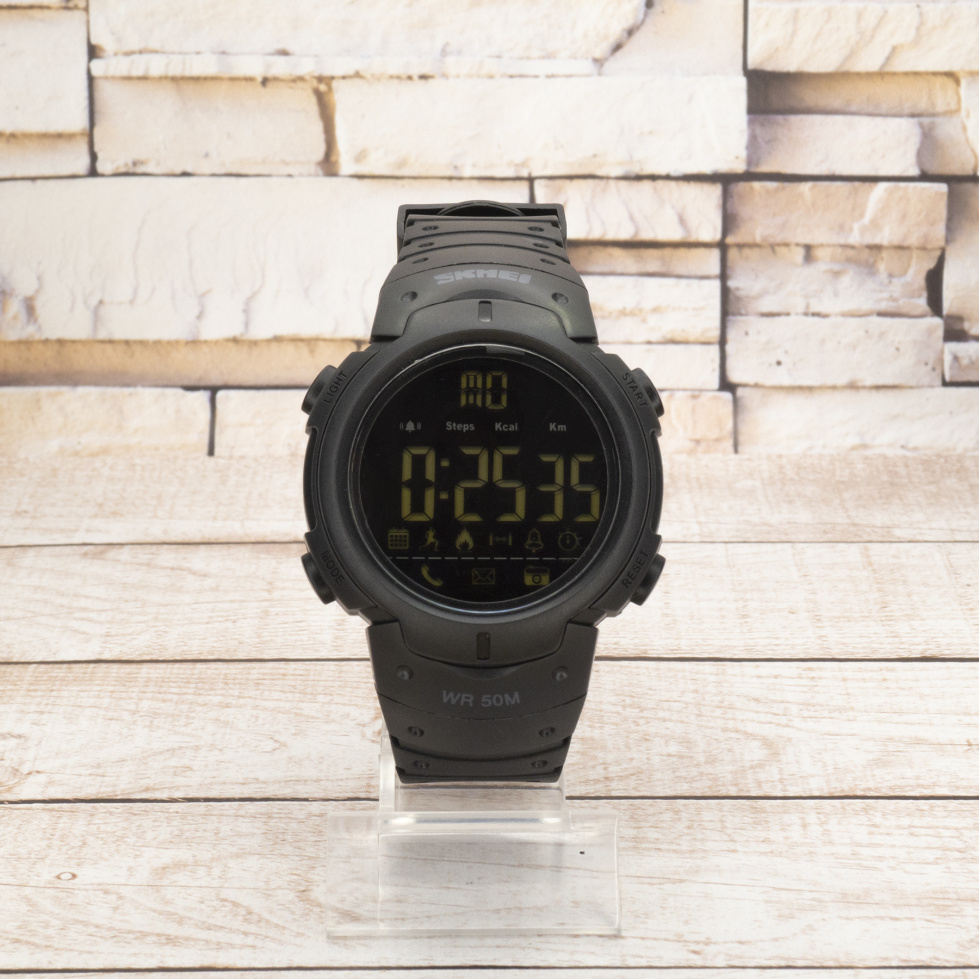 Живые фото часов Skmei 1301BK black Smart Watch 0