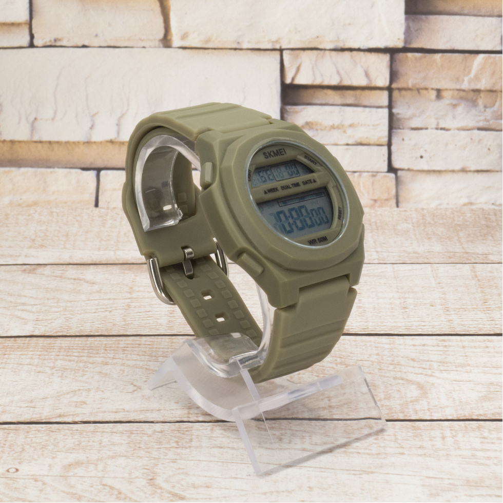 Живые фото часов Skmei 1821KH Khaki 2