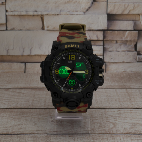 Часы мужские Skmei 1155BCMRD Black-Camo Red-4
