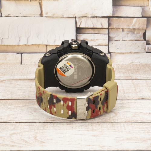 Часы мужские Skmei 1155BCMRD Black-Camo Red-3