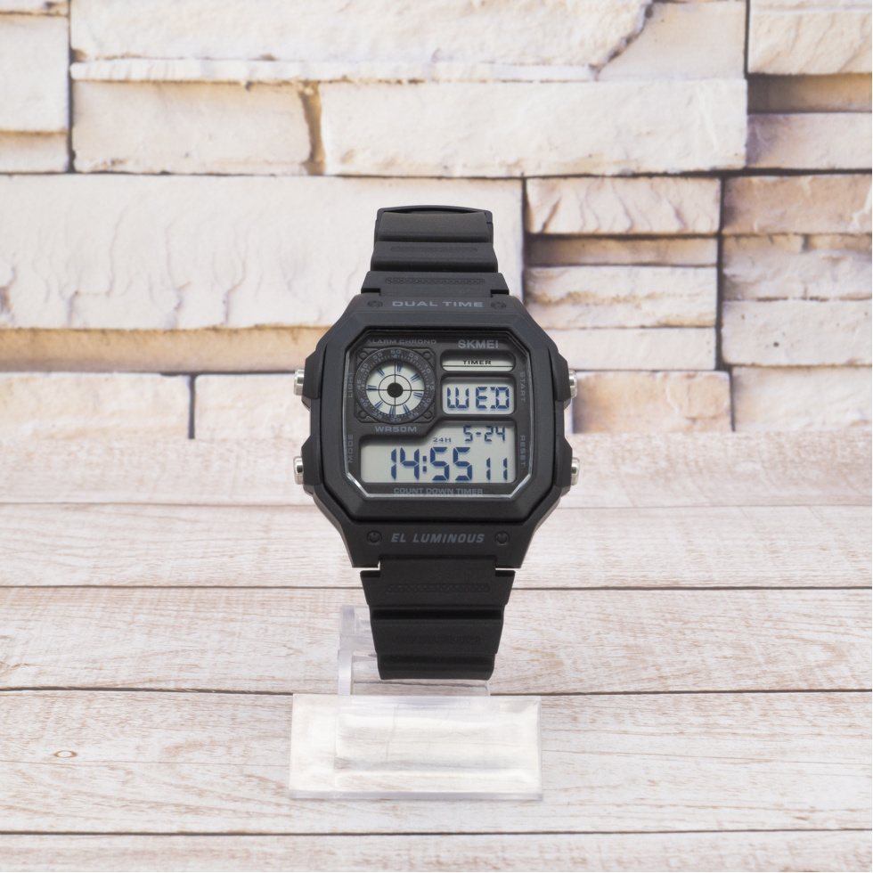 Живые фото часов Skmei 1299BK Black 0