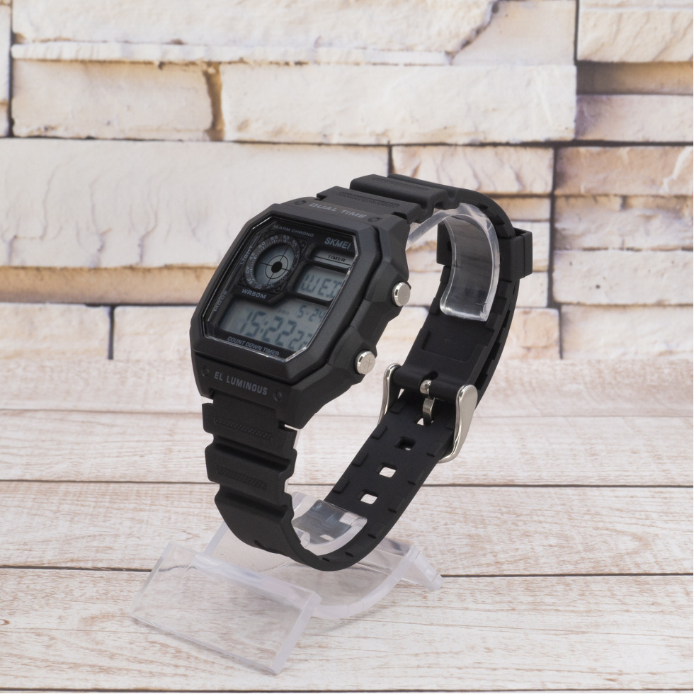 Живые фото часов Skmei 1299BK Black 1