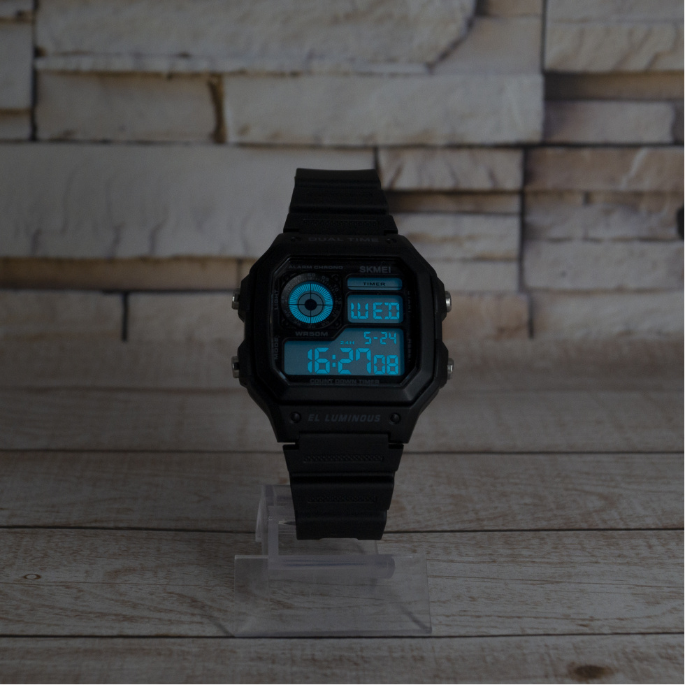 Живые фото часов Skmei 1299BK Black 4