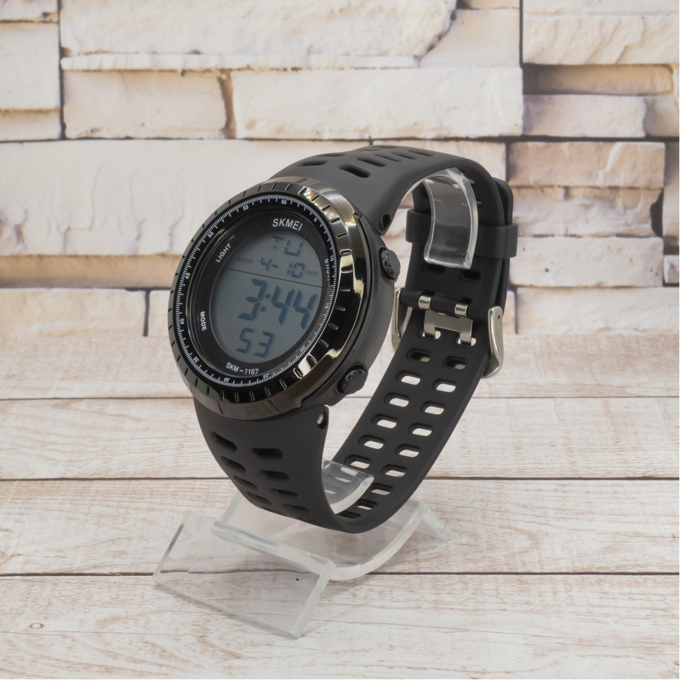 Живые фото часов Skmei 1167BK Black 1