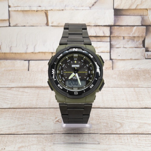 Часы мужские Skmei 1370AG Army Green-0
