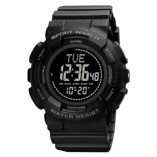 Часы мужские Skmei 2077 Black + Compass