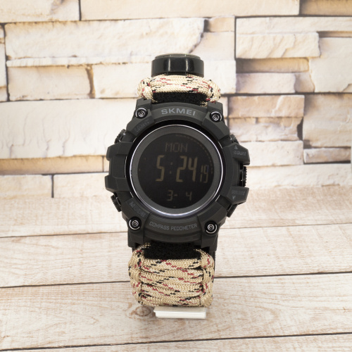 Часы мужские Skmei 1356 Black Beige-0