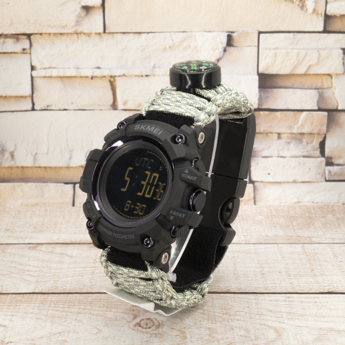 Часы мужские Skmei 1356 Black Green-2