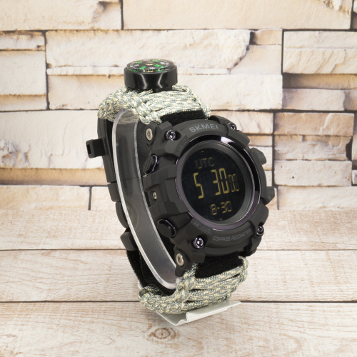 Часы мужские Skmei 1356 Black Green-3