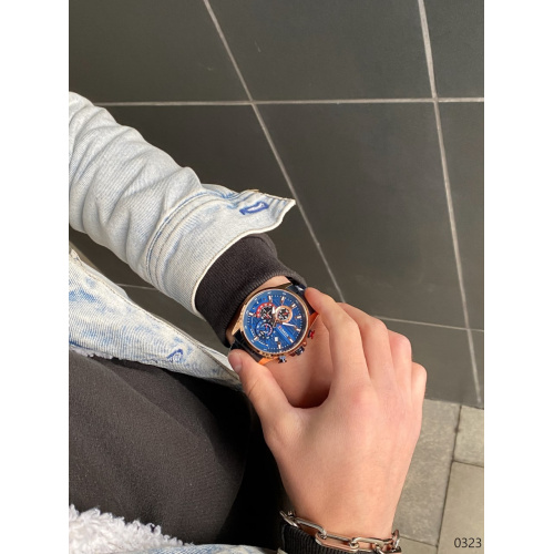 Часы мужские Curren 8415 Blue-Gold-1