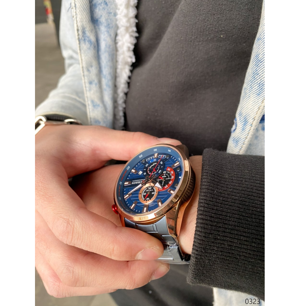 large Часы мужские Curren 8415 Blue-Gold 2