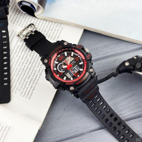 Часы мужские Skmei 1283 Black-Red-0
