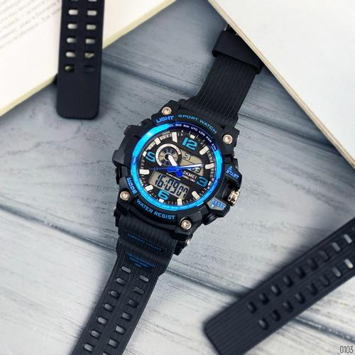 large Часы мужские Skmei 1283 Black-Blue 0