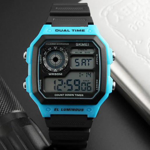 large Часы мужские Skmei 1299 Black-Blue-Black 0