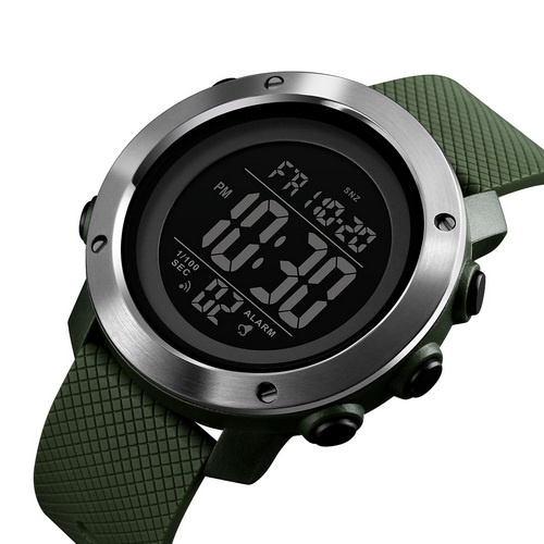 Часы мужские Skmei 1416 Silver-Black-Military-0