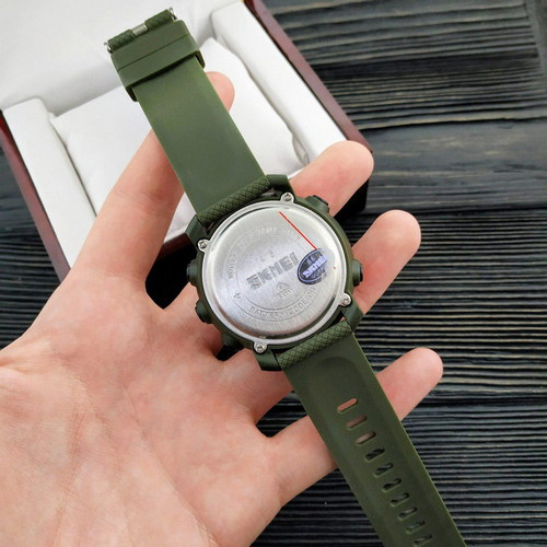 Часы мужские Skmei 1416 Silver-Black-Military-2