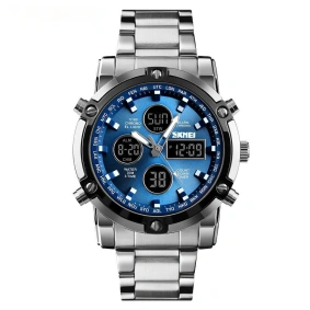  Skmei 1389 Silver-Black-Blue