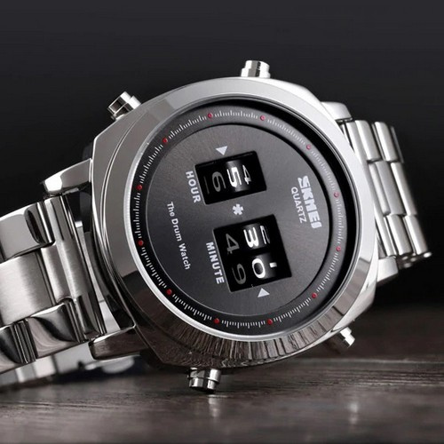 Часы мужские Skmei 1531 Silver-Black-0