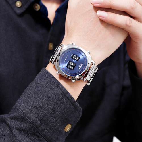 Часы мужские Skmei 1531 Silver-Blue-0