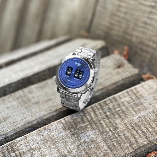 Часы мужские Skmei 1531 Silver-Blue-4