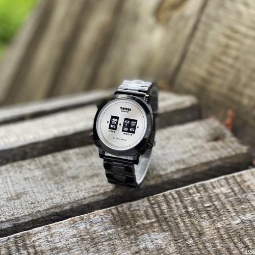 Годинник чоловічий Skmei 1531 Black-White-3