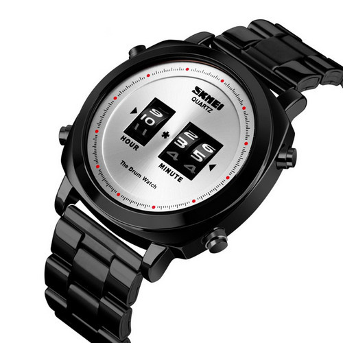 large Годинник чоловічий Skmei 1531 Black-White 0