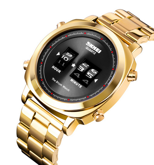large Часы мужские Skmei 1531 Gold-Black 0