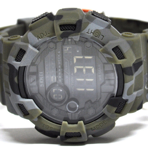 Годинник чоловічий Skmei 1472 Military Green-Gray-0
