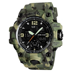 Тактичесские часы Skmei 1155 Military Green