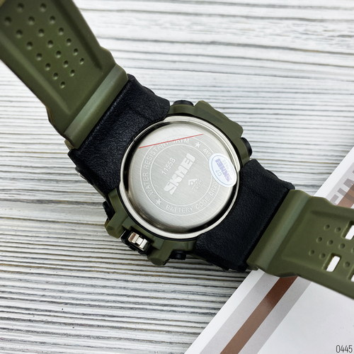 Годинник чоловічий Skmei 1155B Military Green-1